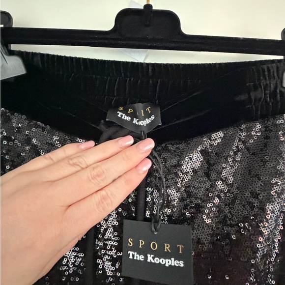 SOLD ♥️The Kooples Sequin Track Pants - Picture 5 of 6